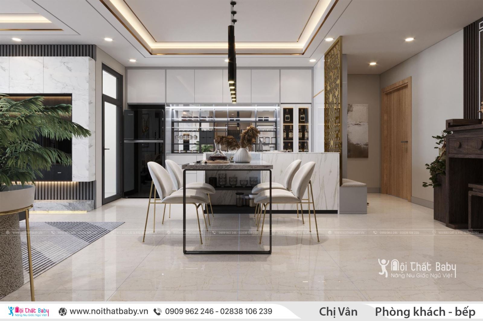 Thiết kế nội thất chung cư Celadon City - Chị Vân 